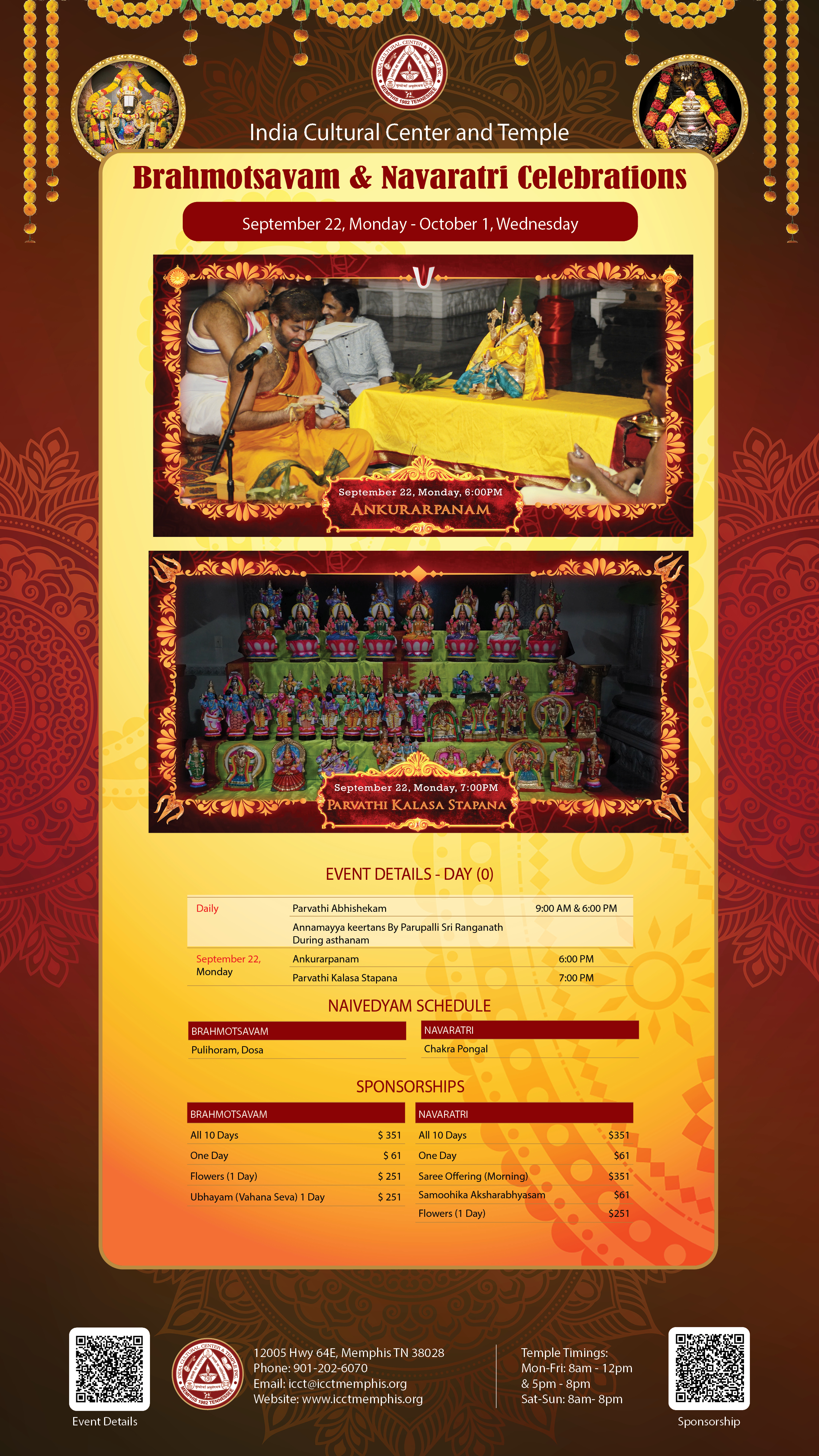Brahmotsavam Navratri Celebrations