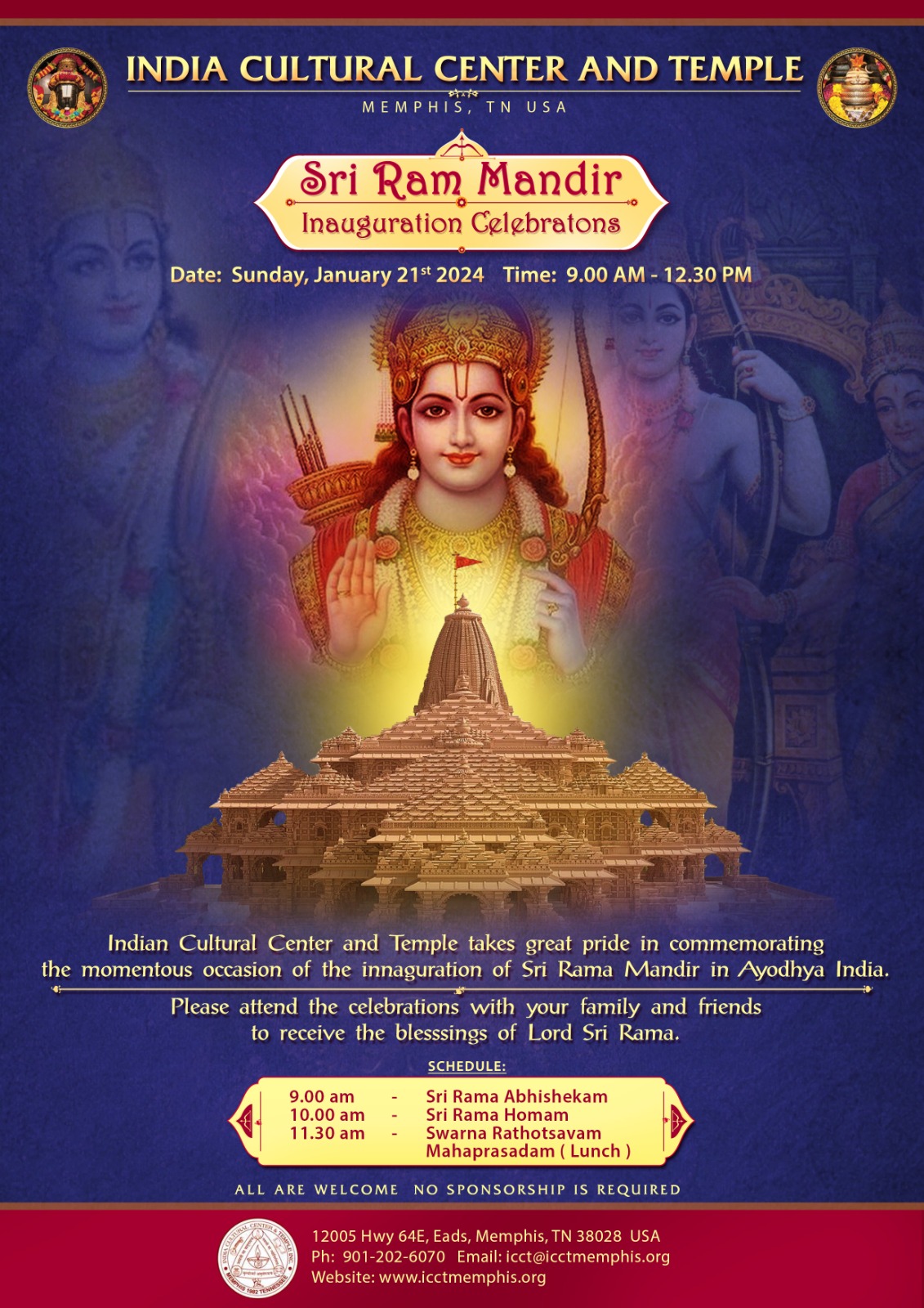 Sri Rama Mandir Inauguration Celebrations