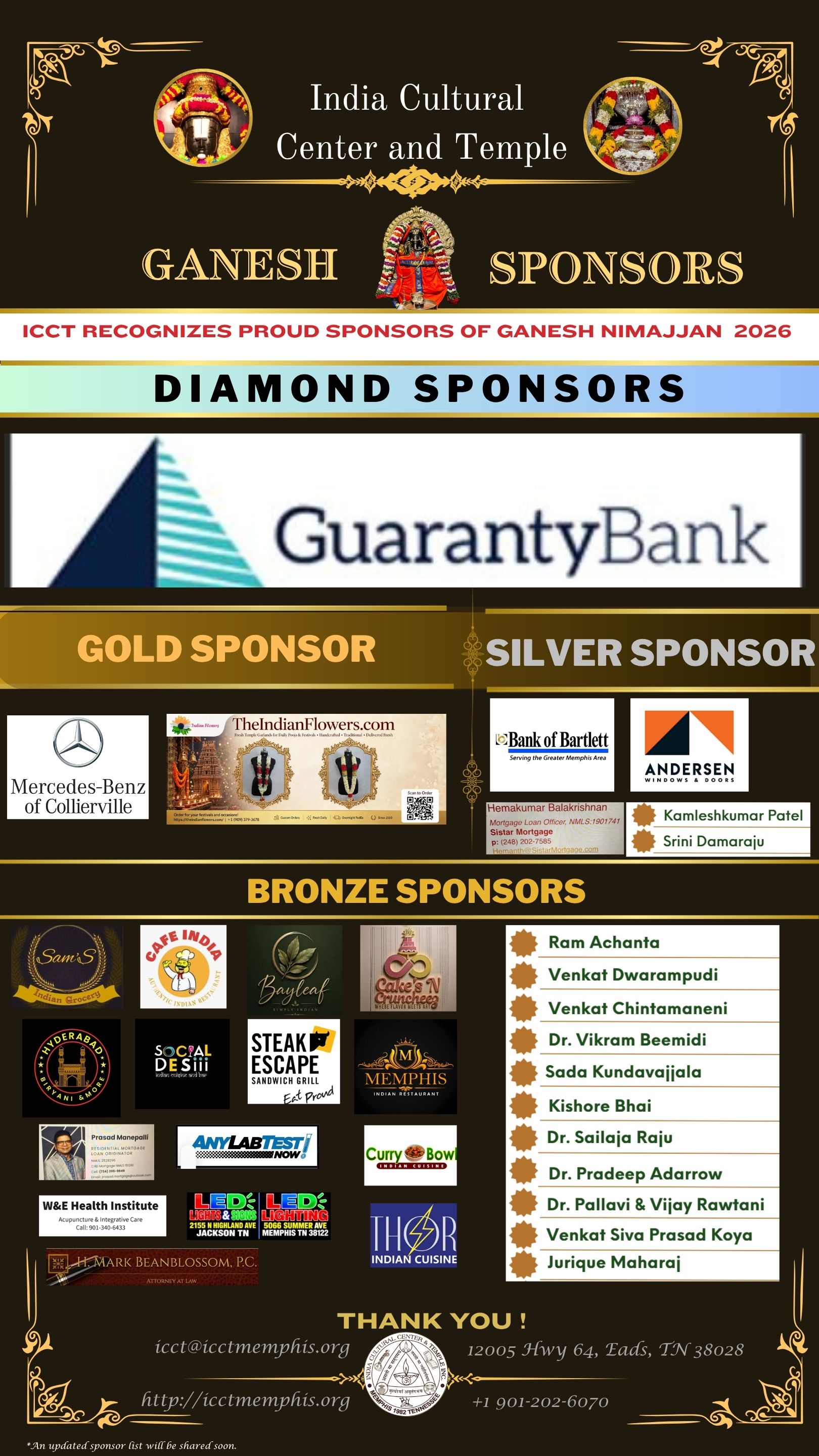 Ganesh Nimajjan Sponsors