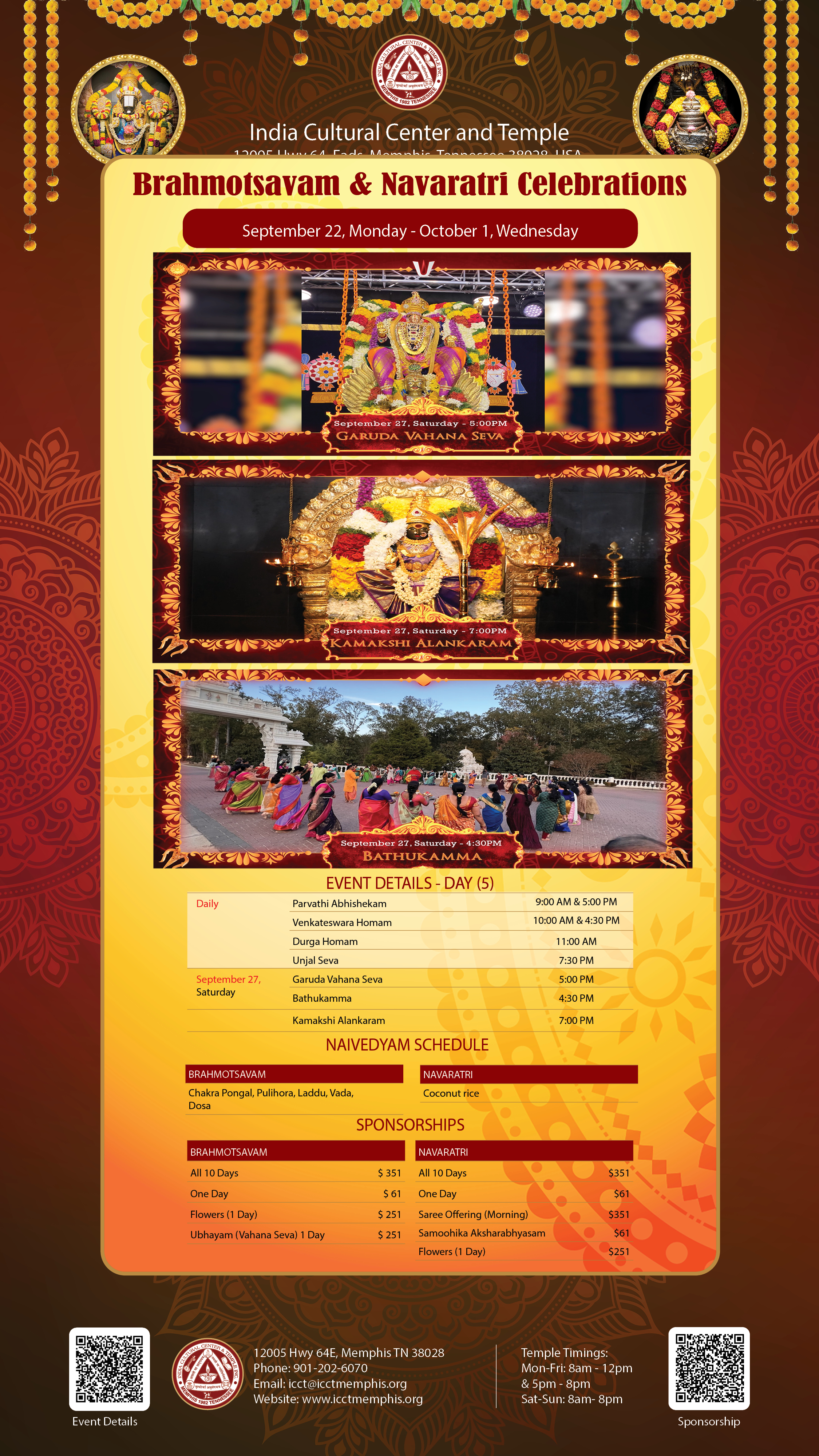 Brahmotsavam Navratri Celebrations