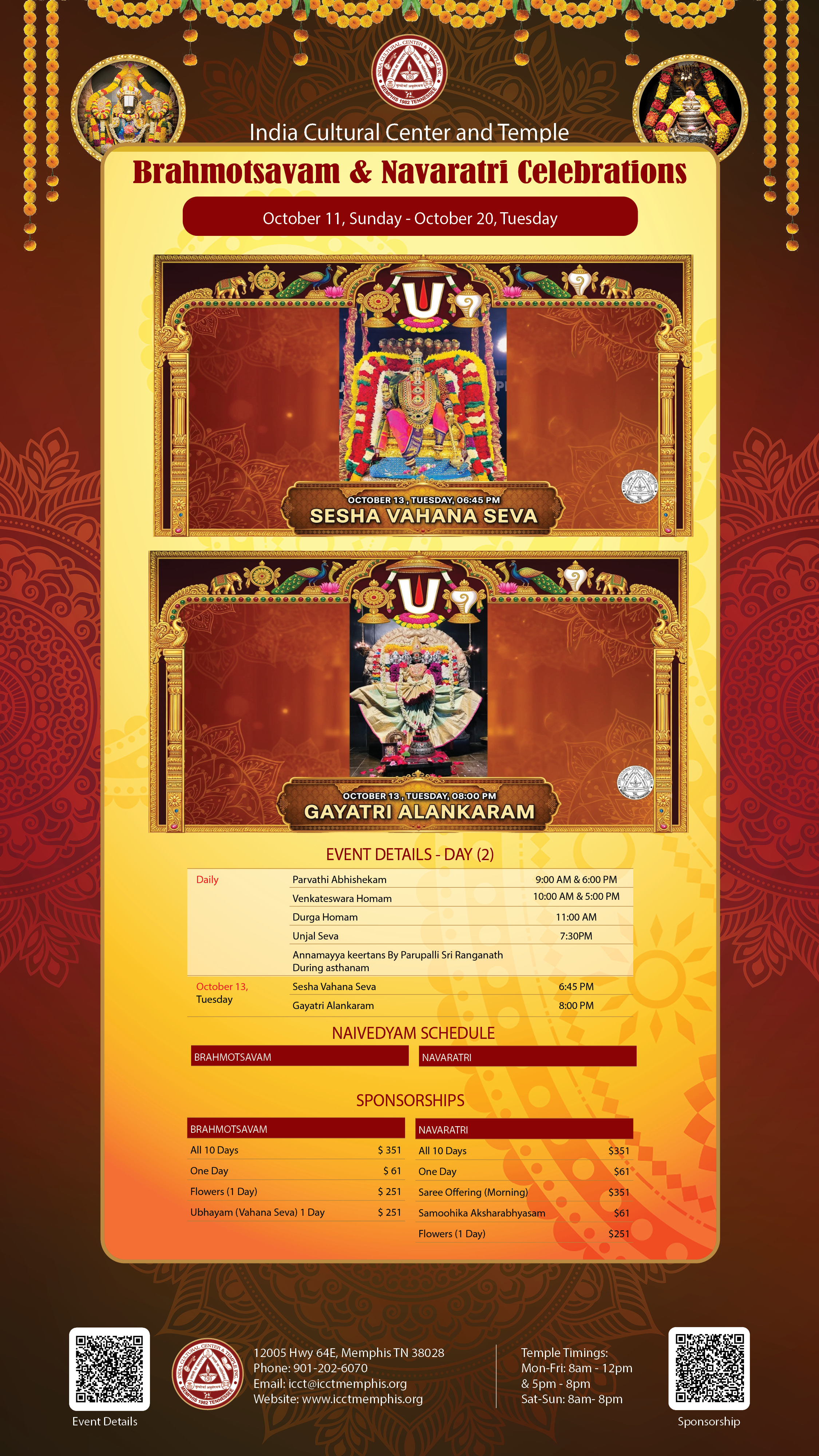 Brahmotsavam Navratri Celebrations