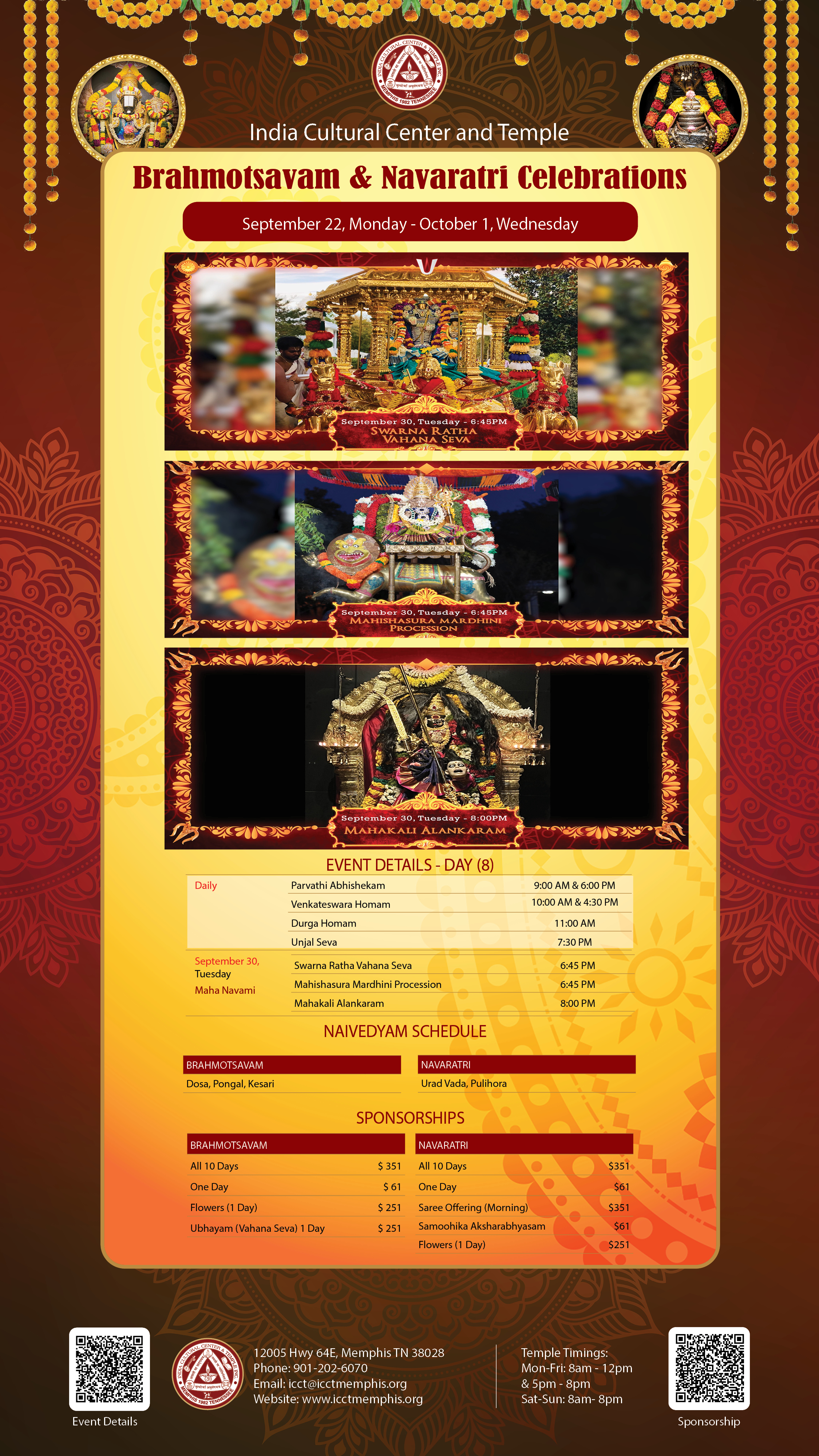 Brahmotsavam Navratri Celebrations
