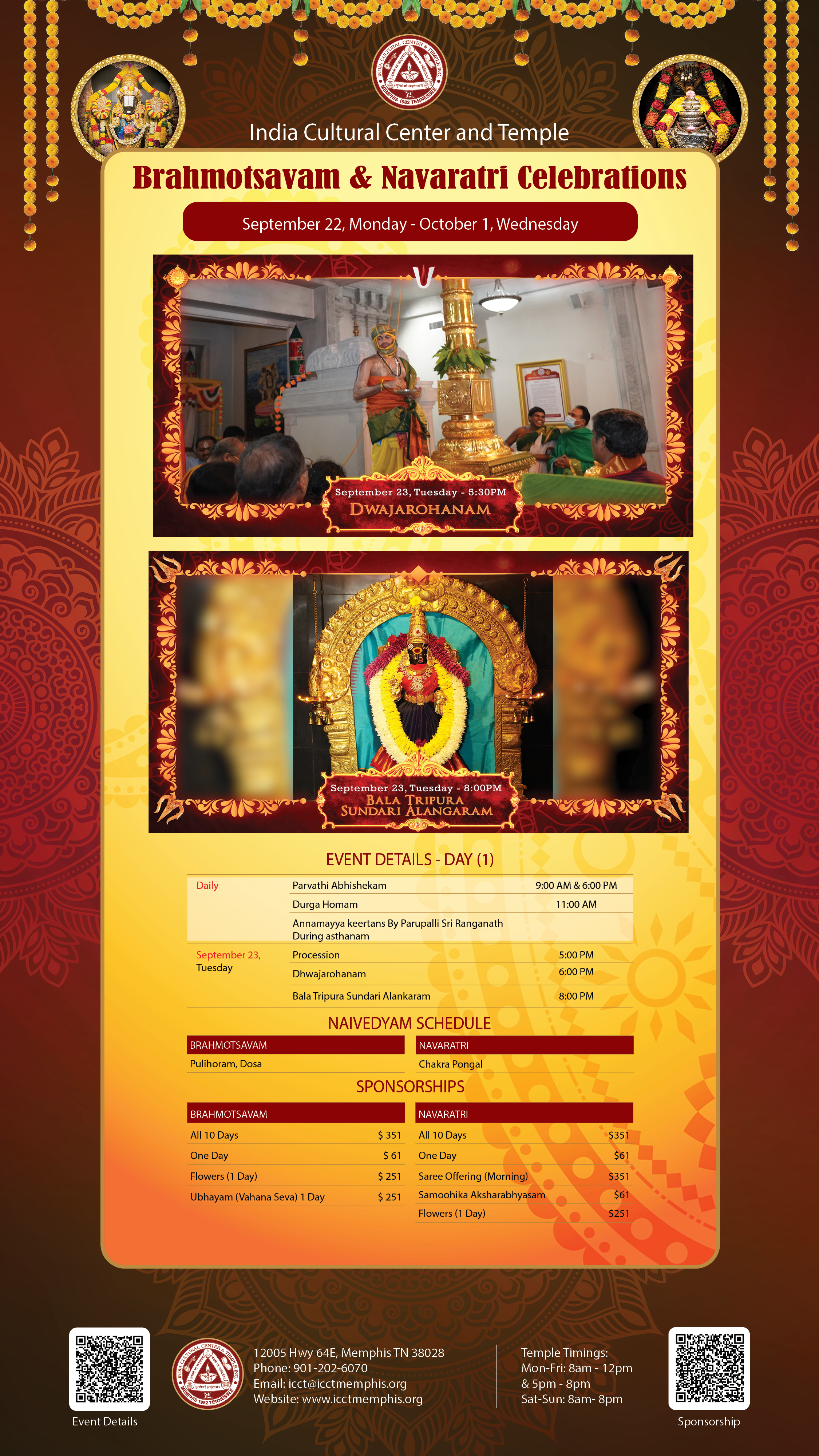 Brahmotsavam Navratri Celebrations