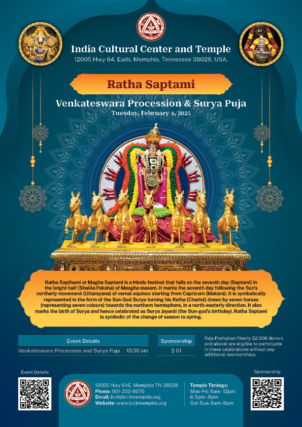 Ratha Saptami - Venkateswara Procession & Surya Puja