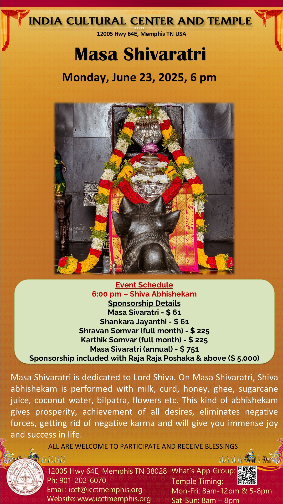 Masa Shivaratri – Shiva Abhishekam