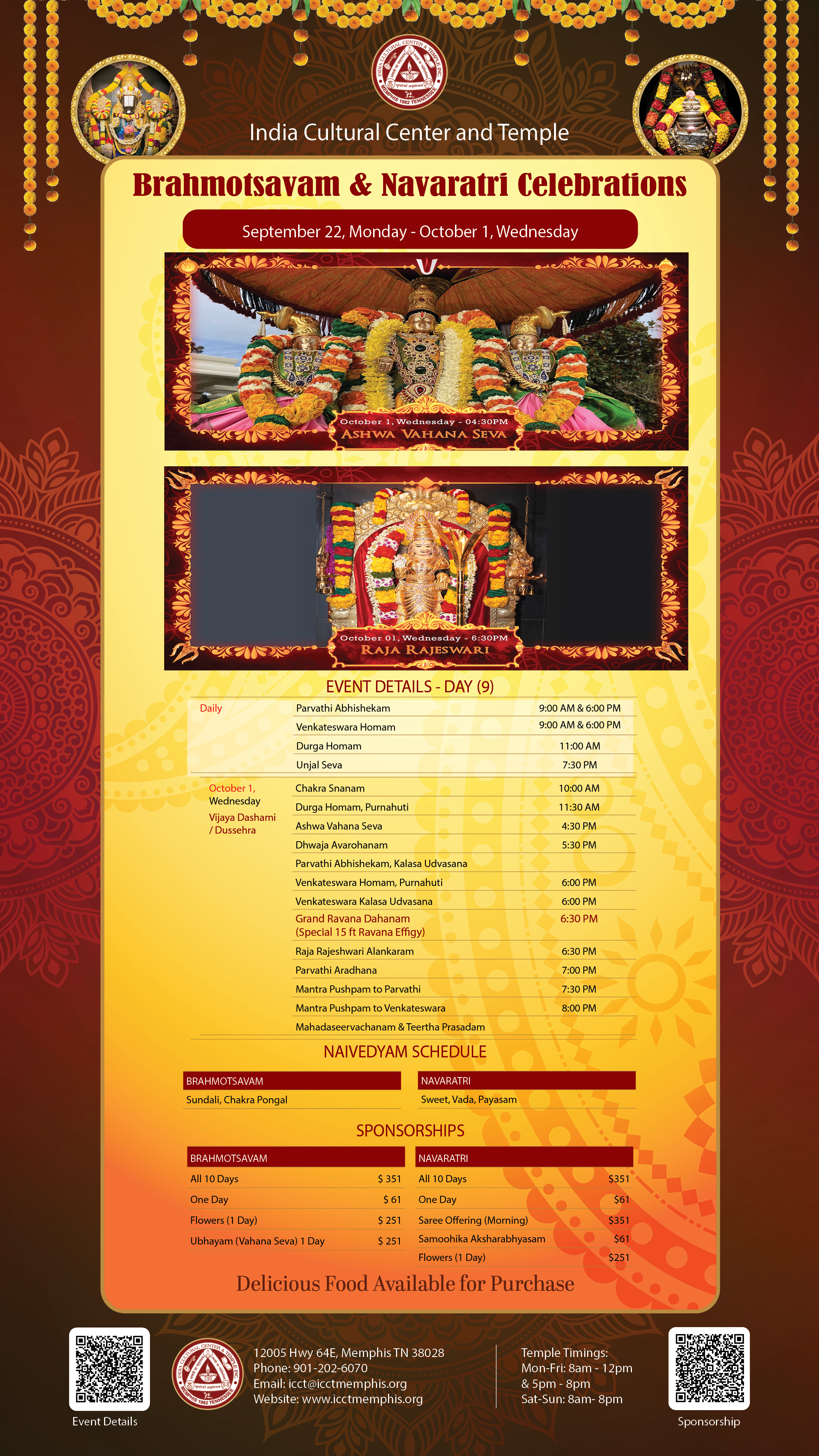 Brahmotsavam Navratri Celebrations
