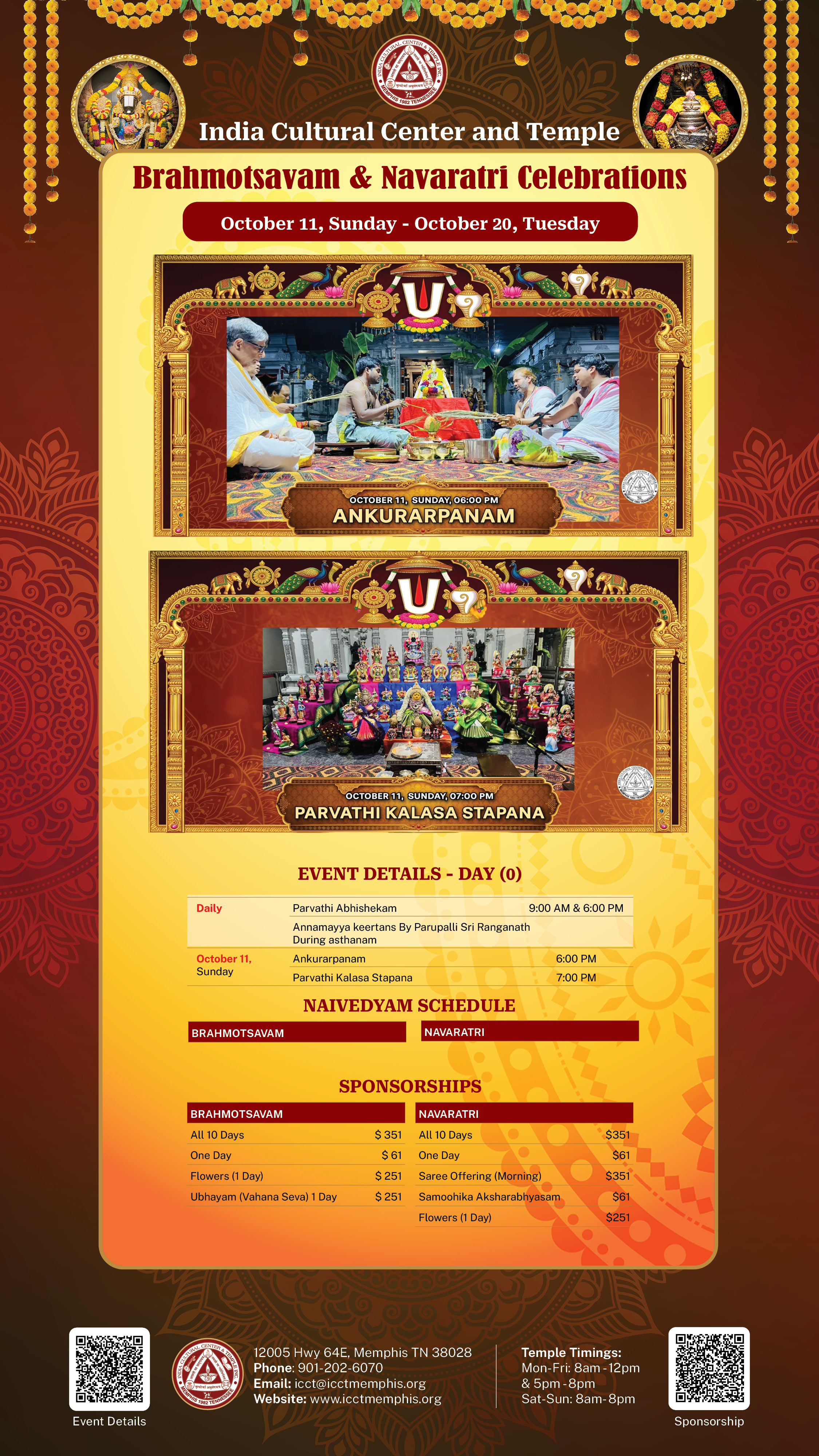 Brahmotsavam Navratri Celebrations