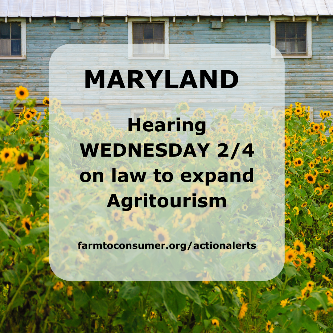 MD Agritourism Hearing February 2