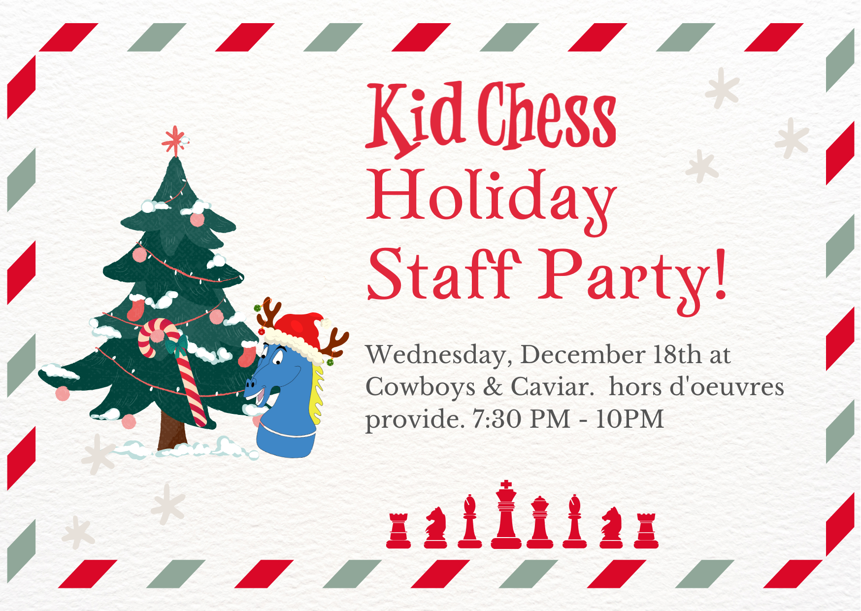 Kid Chess Holiday Staff Party