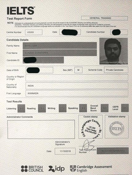 Avinash Band 9 in IELTS