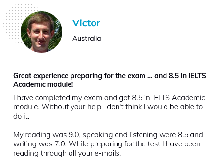 IELTS Success Story Band 8.5