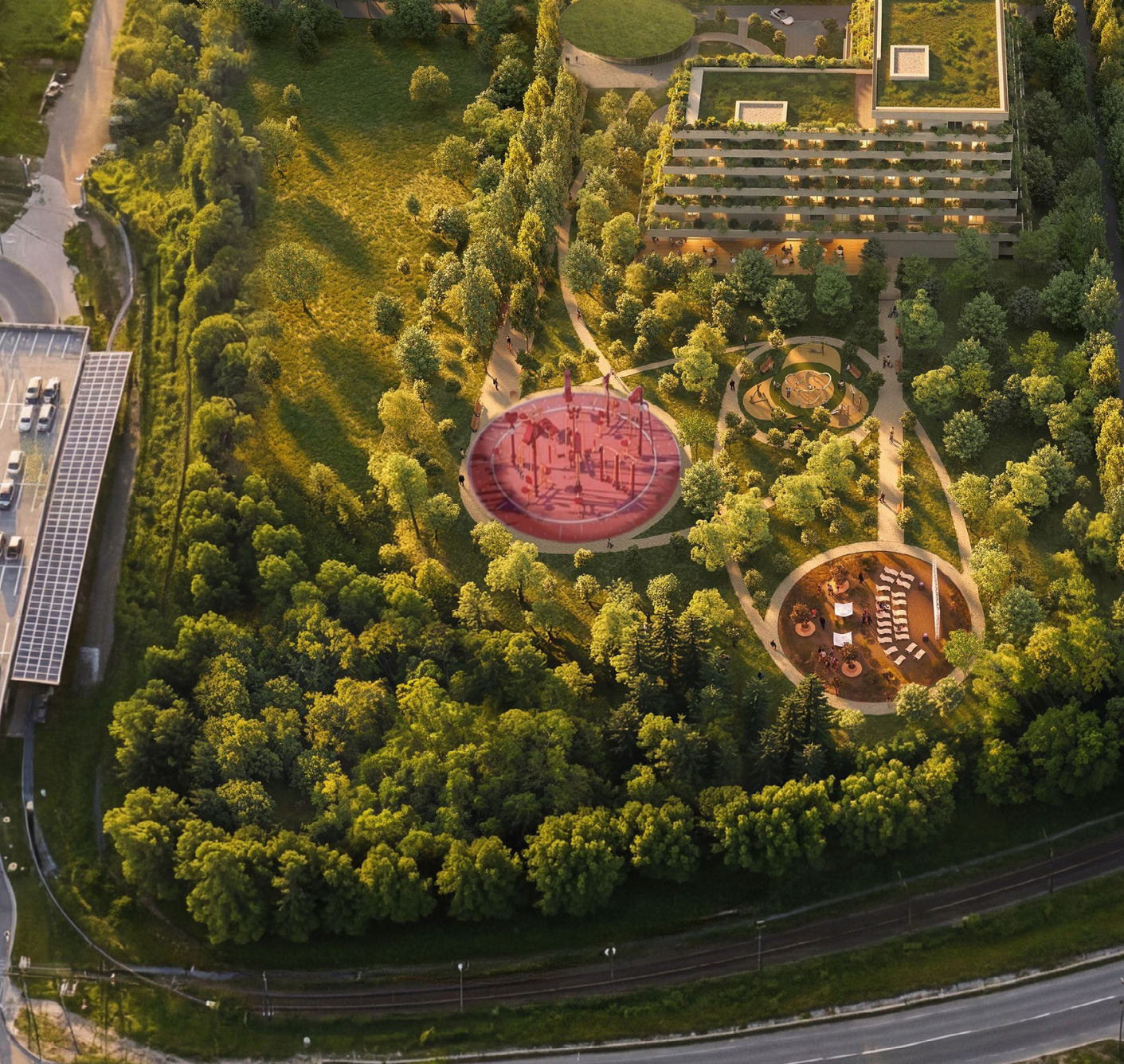 Miejsce w którym jest planowany park
