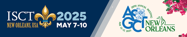 ISCT and ASGCT exhibit banner