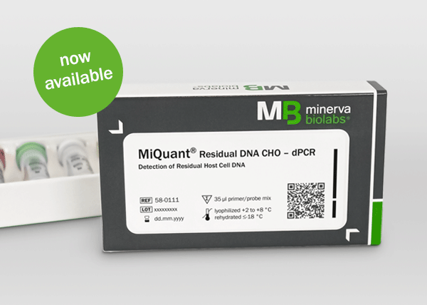Photo of MiQuant® Residual DNA CHO – dPCR packaging