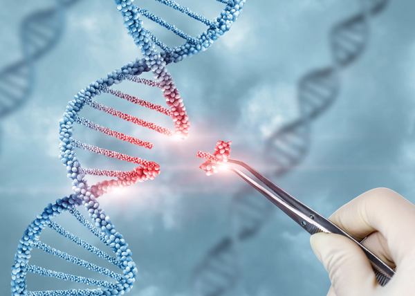 Illustration of gene editing