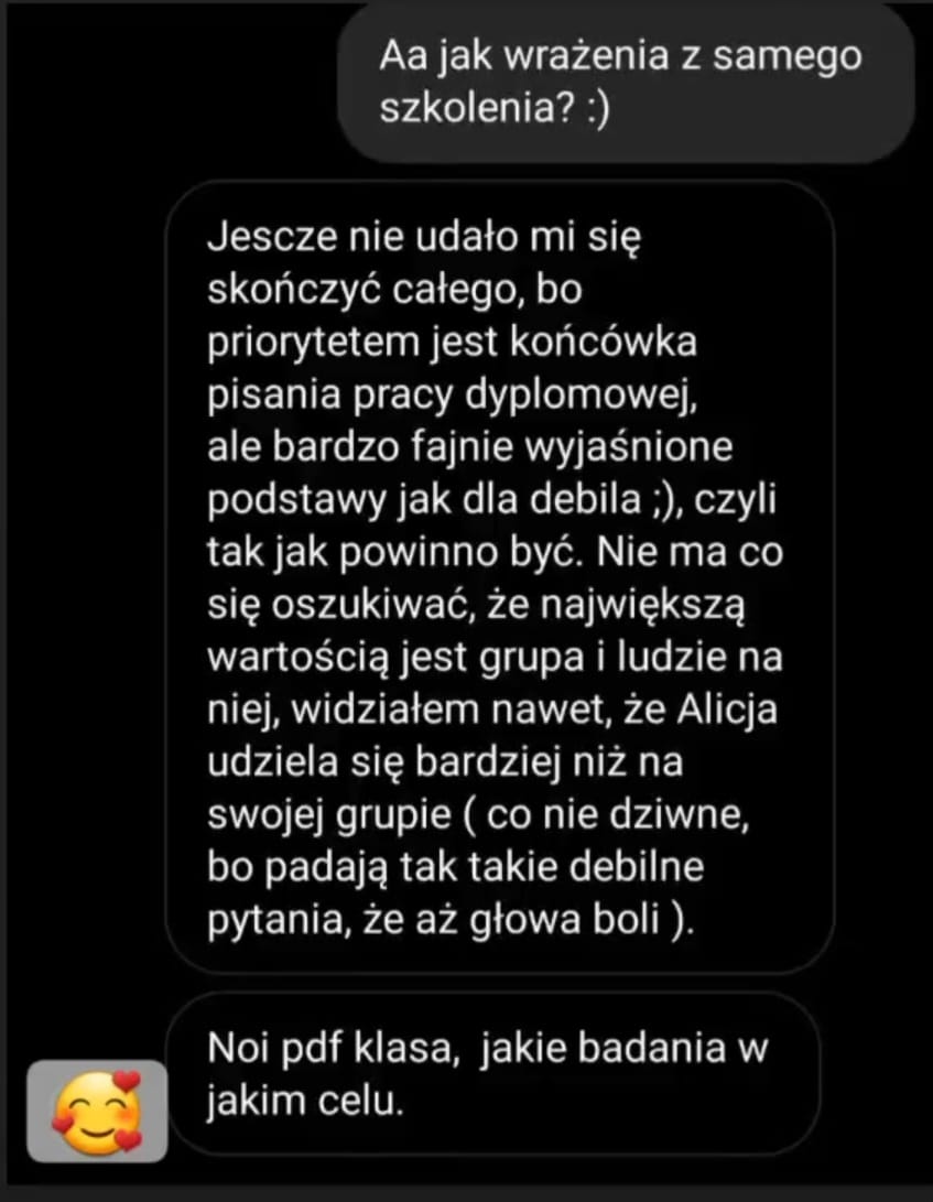 Opina o szkoleniu