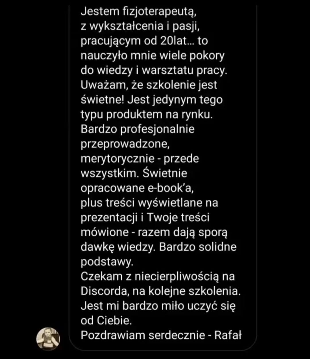 Opina o szkoleniu