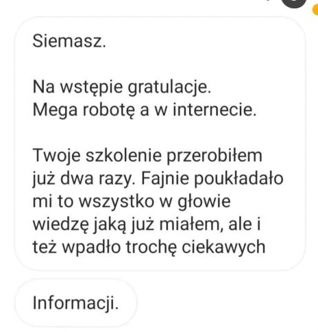 Opina o szkoleniu