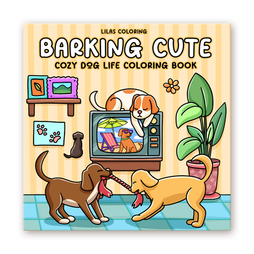 Barking Cute Coloring Book