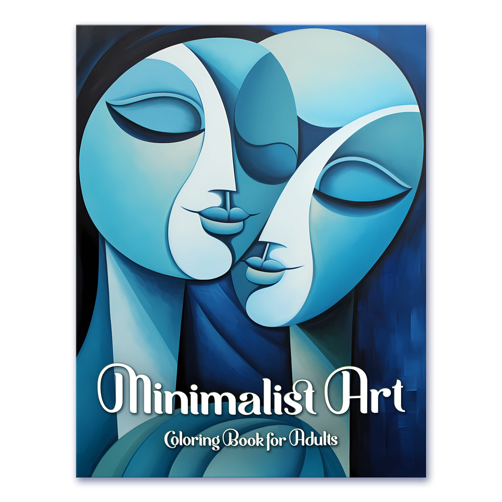 Minimalist Art Coloring Book for Adults