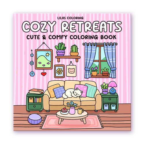 Cozy Retreats Cute & Comfy Coloring Book