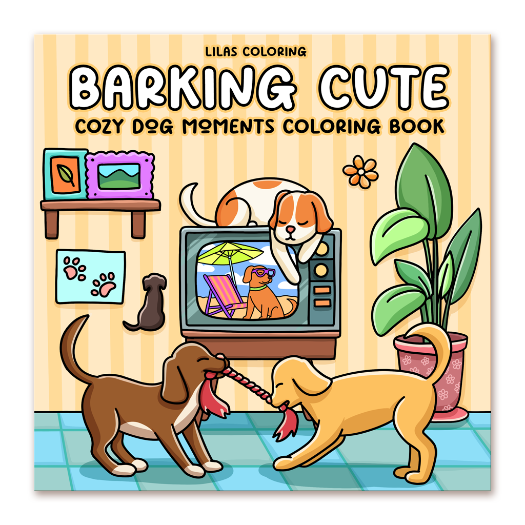 Cute Spots Cozy Fantasy Coloring Book