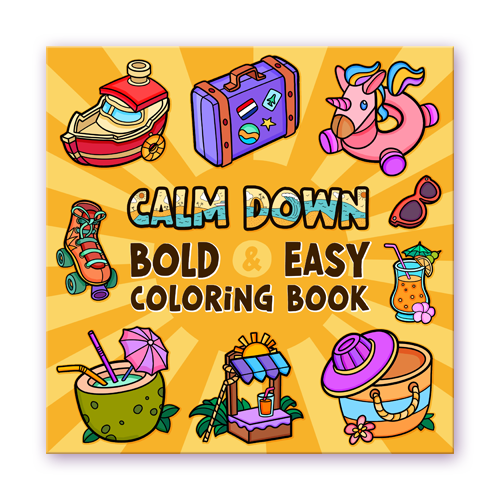 Garden Delights Bold & Easy Coloring Book