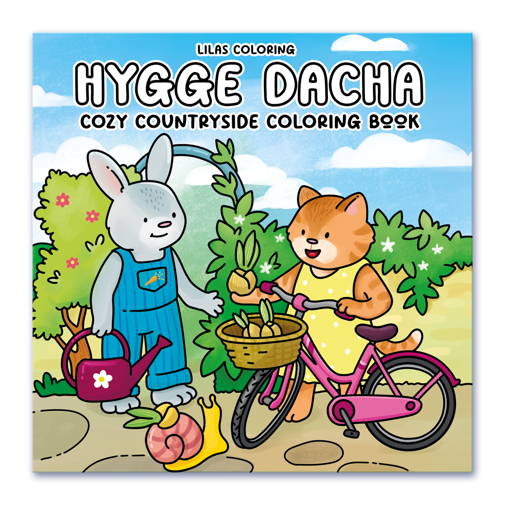Cute Spots Cozy Fantasy Coloring Book