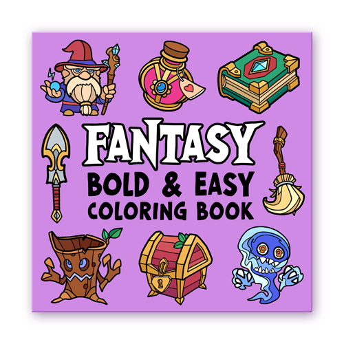 Fantasy Bold & Easy Coloring Book