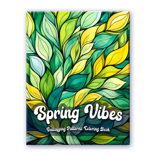 Spring Vibes Satisfying Patterns Coloring Book
