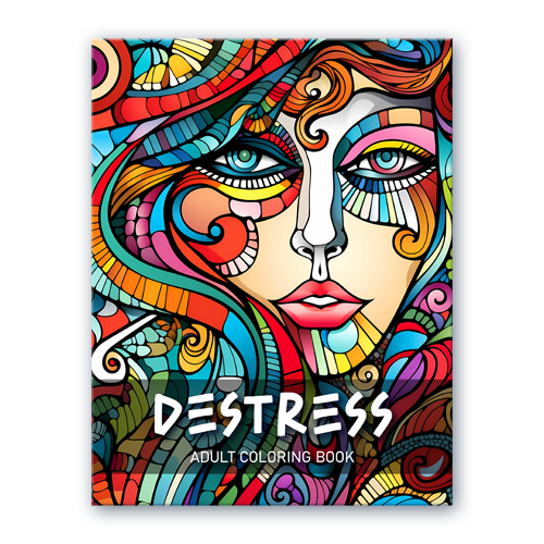 Destress Coloring Book for Adults