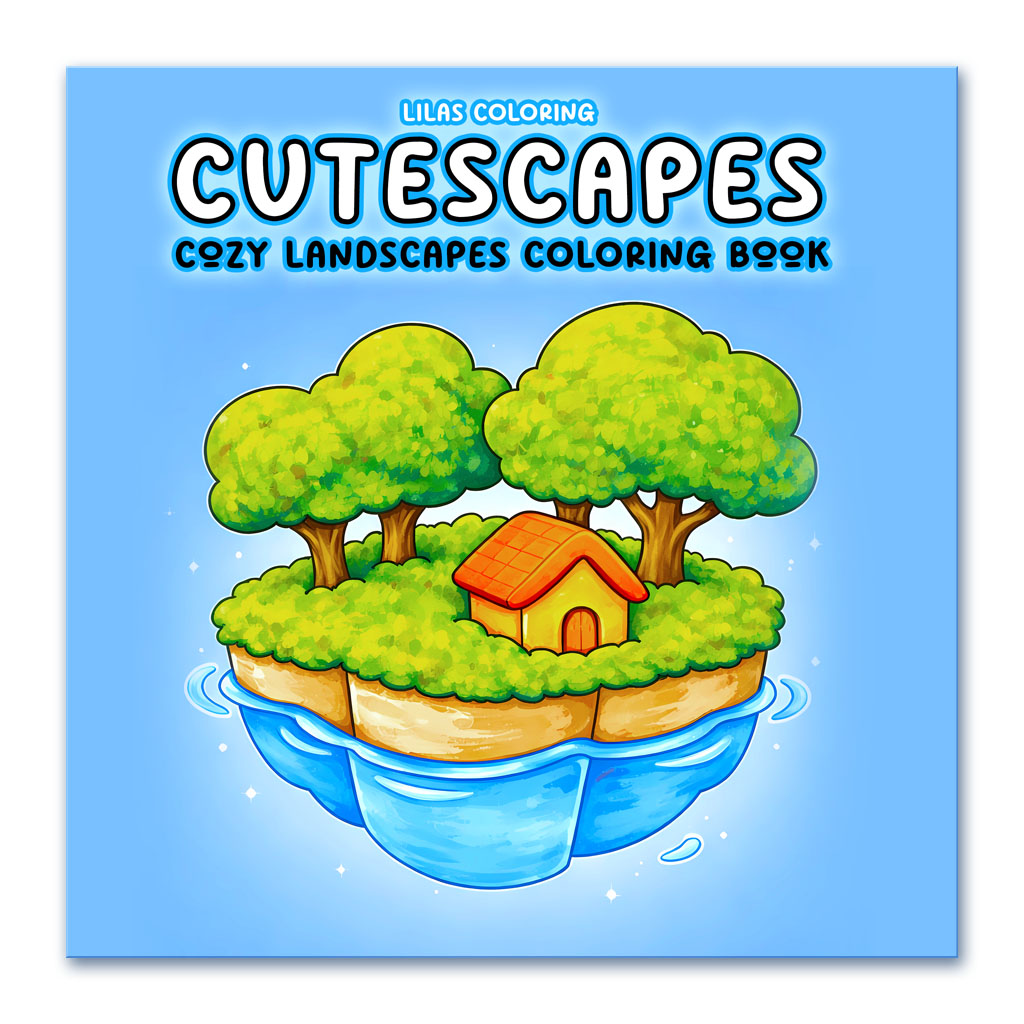 Cutescapes Cozy Landscapes Coloring Book