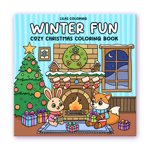 Winter Fun Cozy Christmas Coloring Book