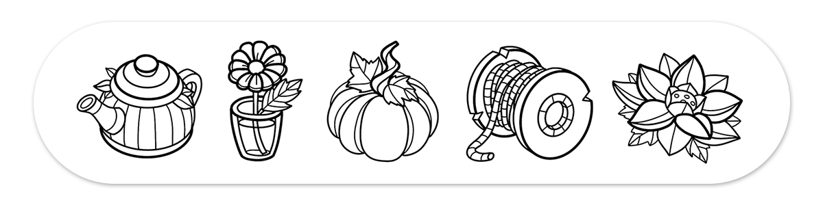 Garden Delights Bold & Easy Coloring Book 5 Free Printable Images