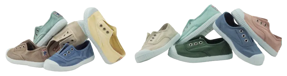 Cienta strawberry-scented canvas shoes for children. Premium footwear collection represented by Moda Vostra, sales agency for retailers in the Benelux.