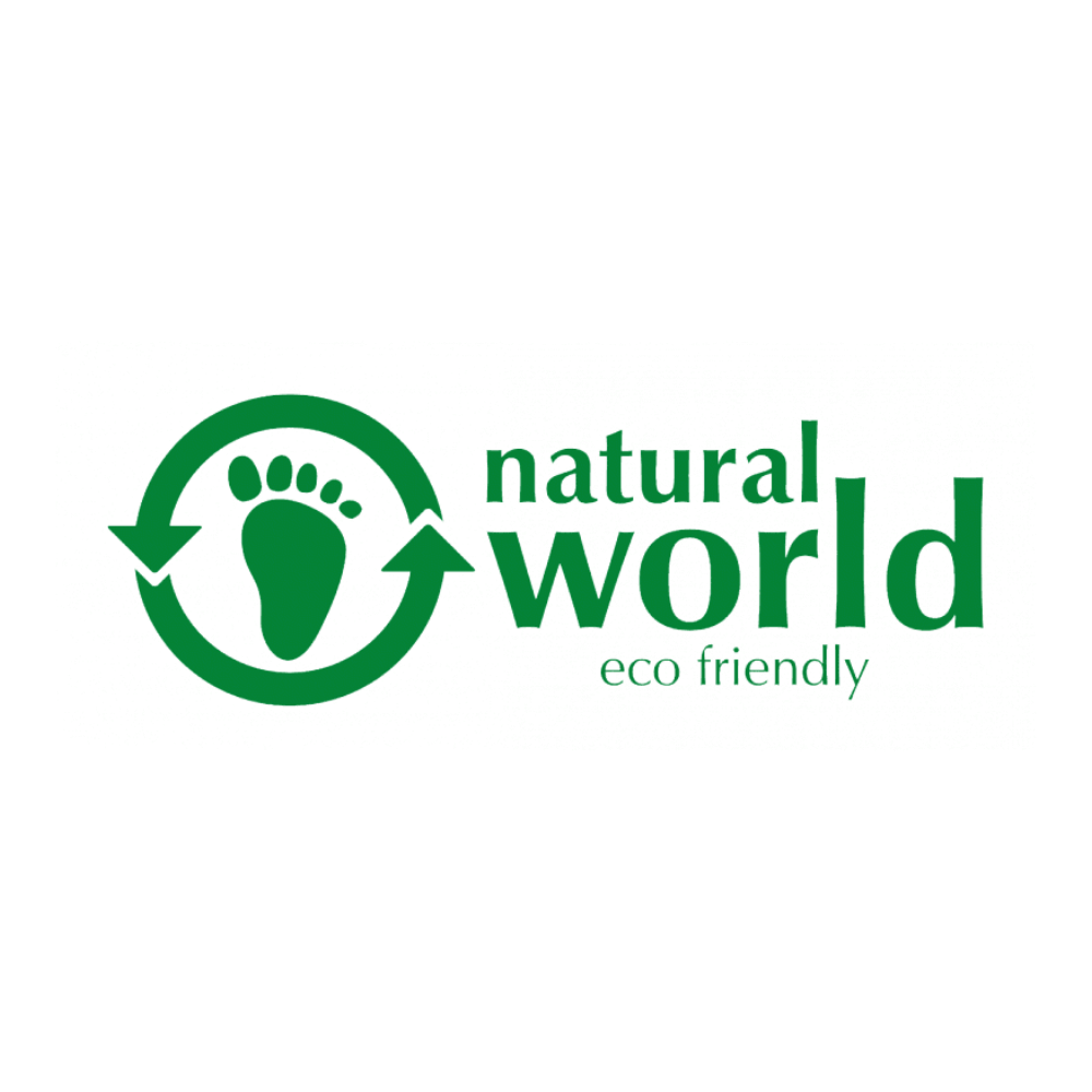 Natural World Eco logo - 100% ecological and sustainable footwear