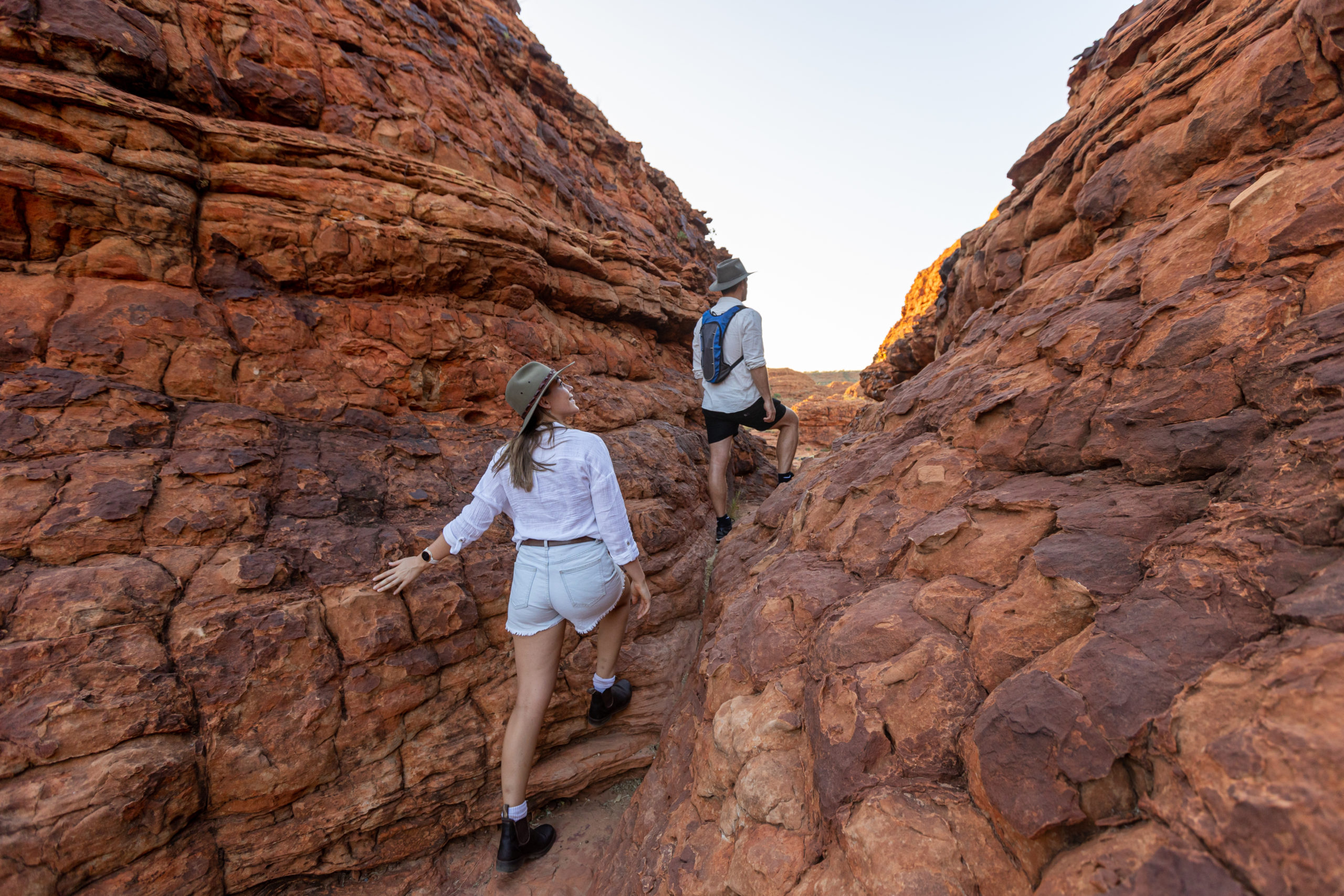 Climbing through Kings Canyon