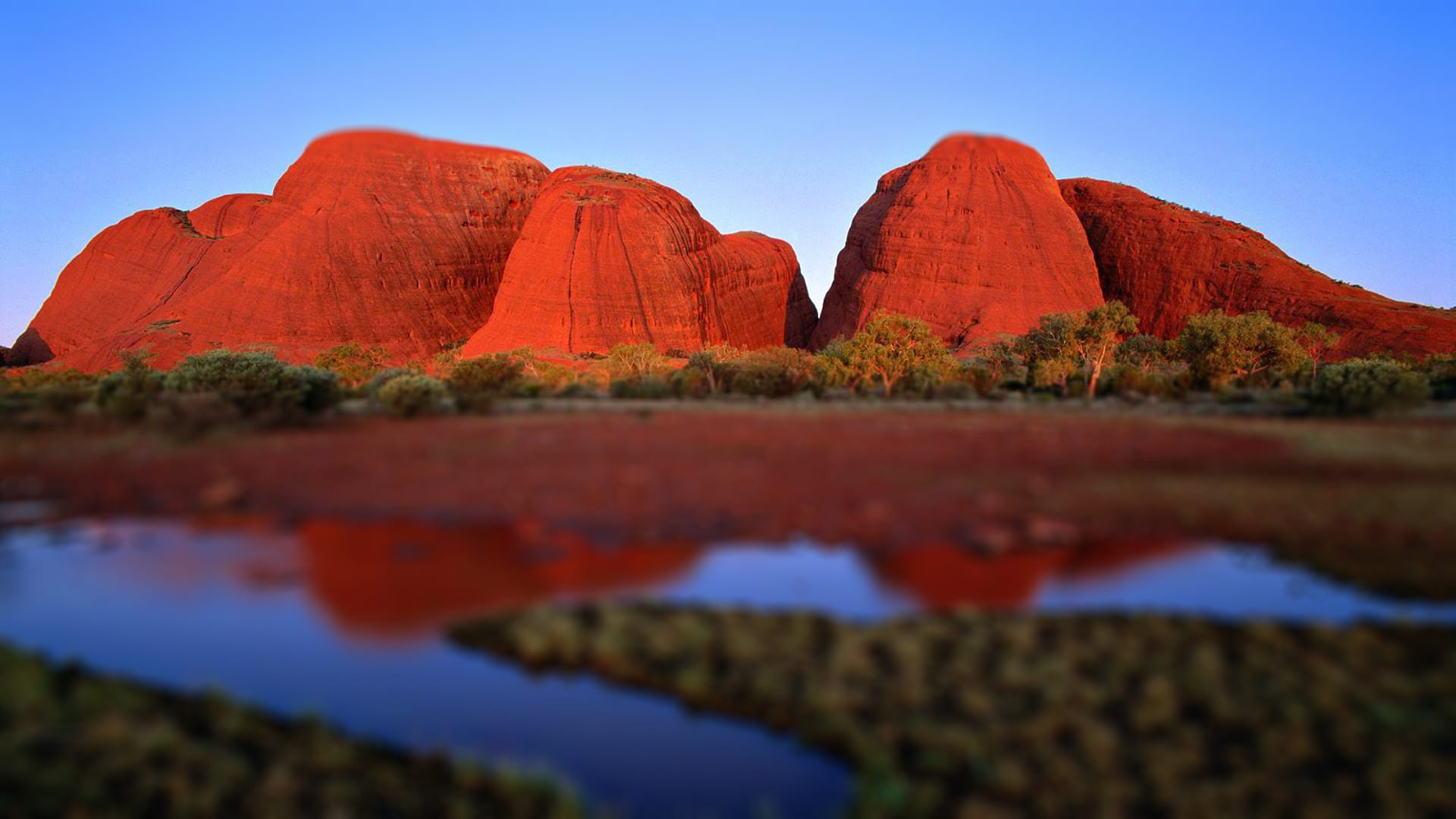 Red Rock Mountain range Australia