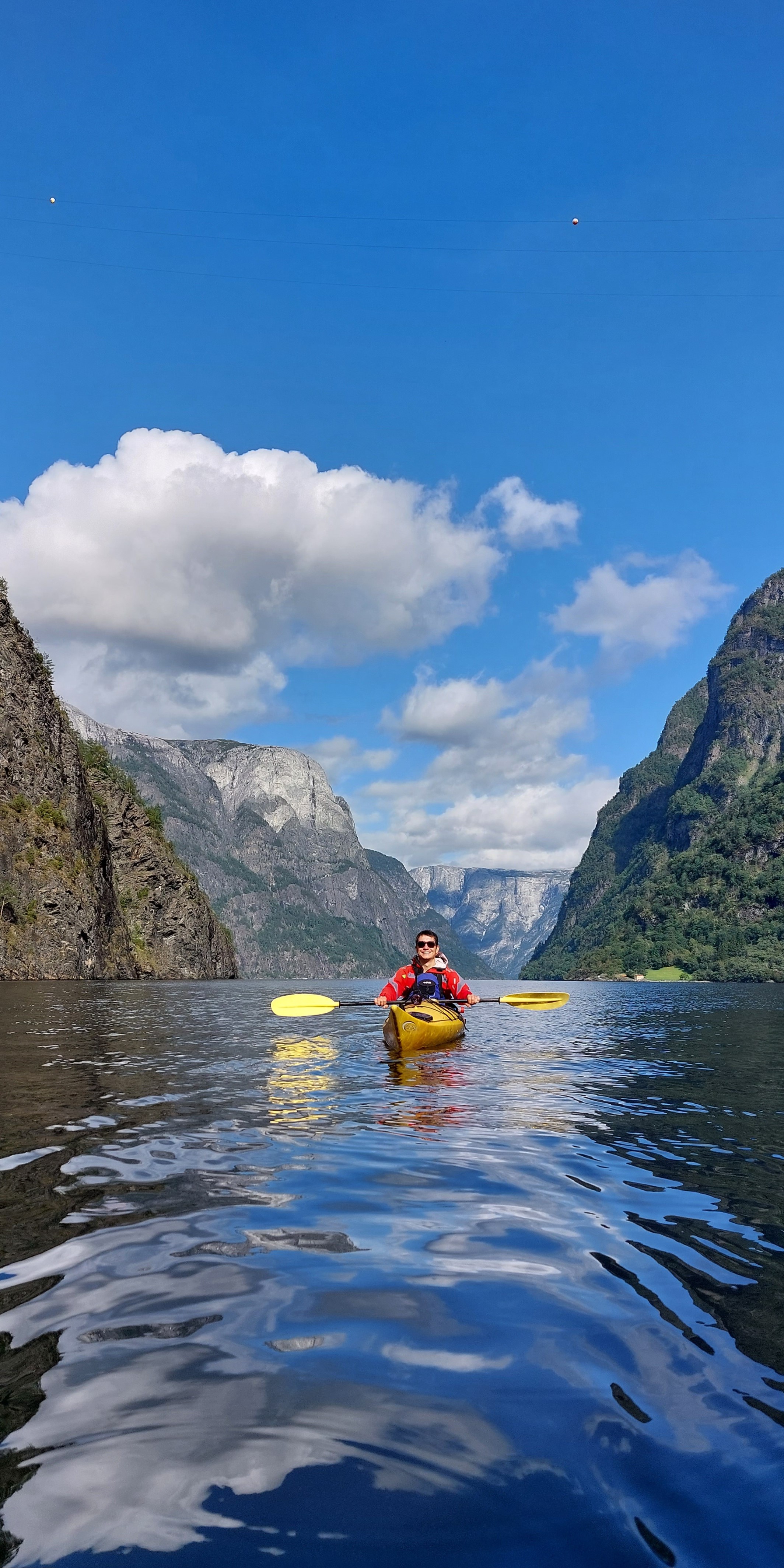 Kayaking in fjords