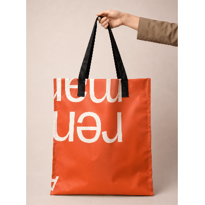 Tote upcycle arancione
