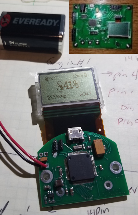 CES handheld weather sensor for local environmental monitoring