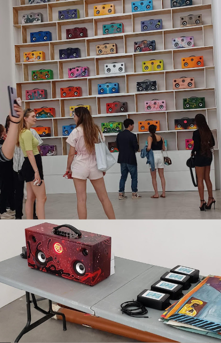 CES audio loop controller for Kool Koor 50 Years of Hip-Hop exhibit