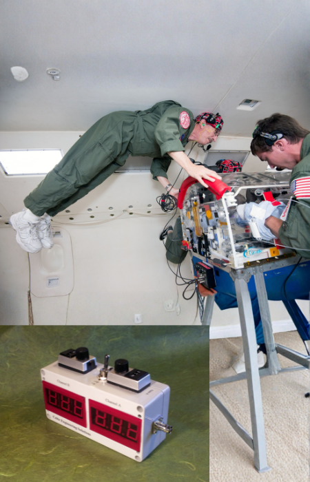 CES large pressure display panel developed for NASA surgical research