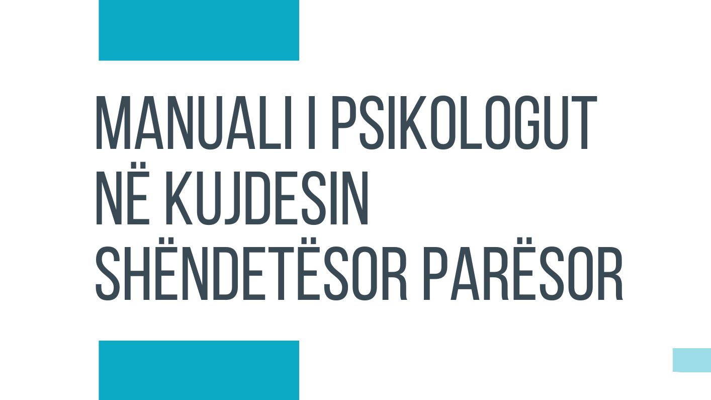 Manual of the Psychologists in PHC