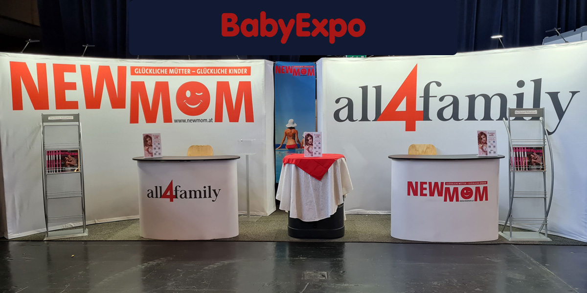 NEW MOM & all4family Stand auf der BabyExpo