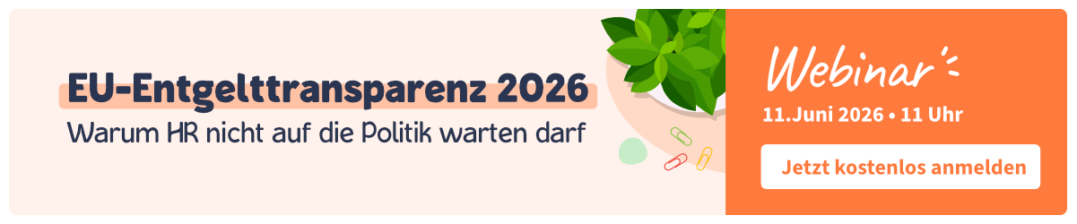Webinar: EU-Entgelttransparenz 2026: Warum HR nicht auf die Politik warten darf