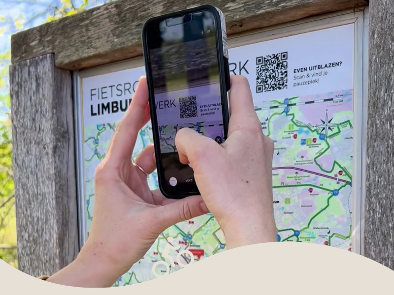 QR-code fietsroutekaart