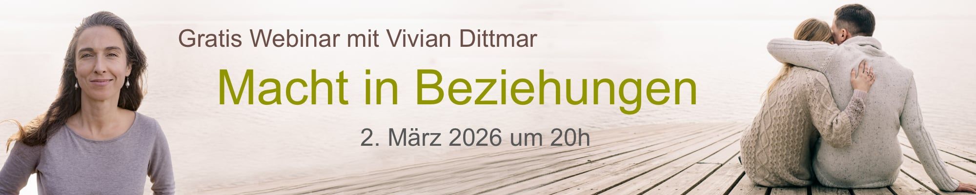 Gratis Webinar mit Vivian Dittmar: Macht in Beziehungen, 3. März 2026, 20h