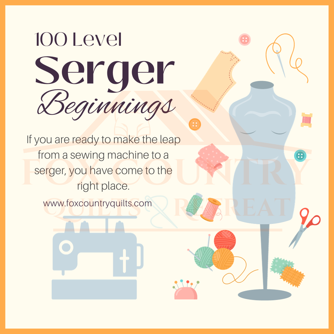 This class takes the fear out of working on a serger. We demystify the serger and explore the capabilities of this popular machine. In no time, this will be one of the most cherished tools in your sewing room. 