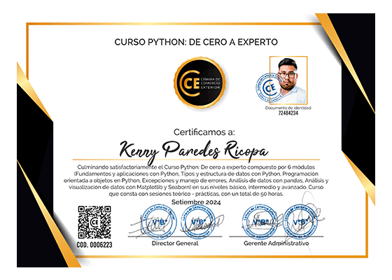 certificado curso completo python 2025